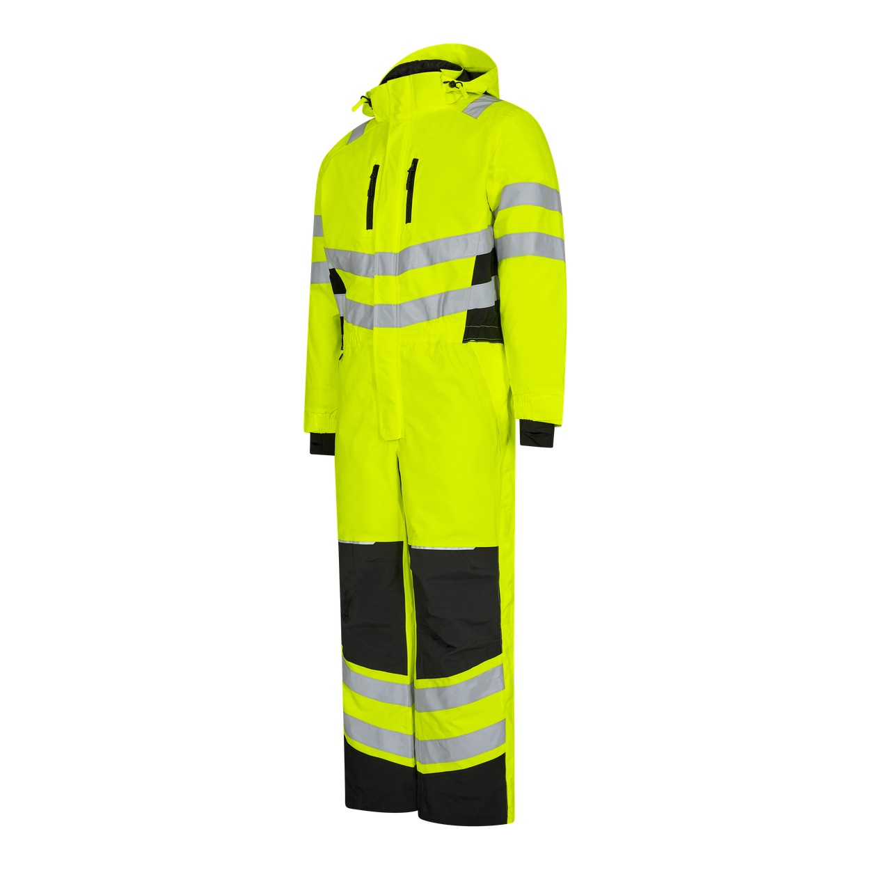 ENGEL Safety Winteroverall in Gelb/Schwarz, Größe 2XL