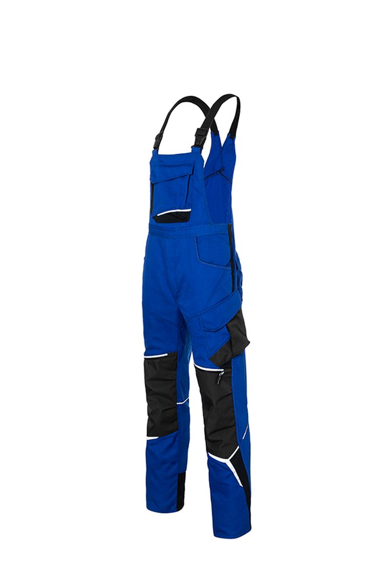 KÜBLER BODYFORCE Latzhose in Schwarz / Anthrazit, Größe 31