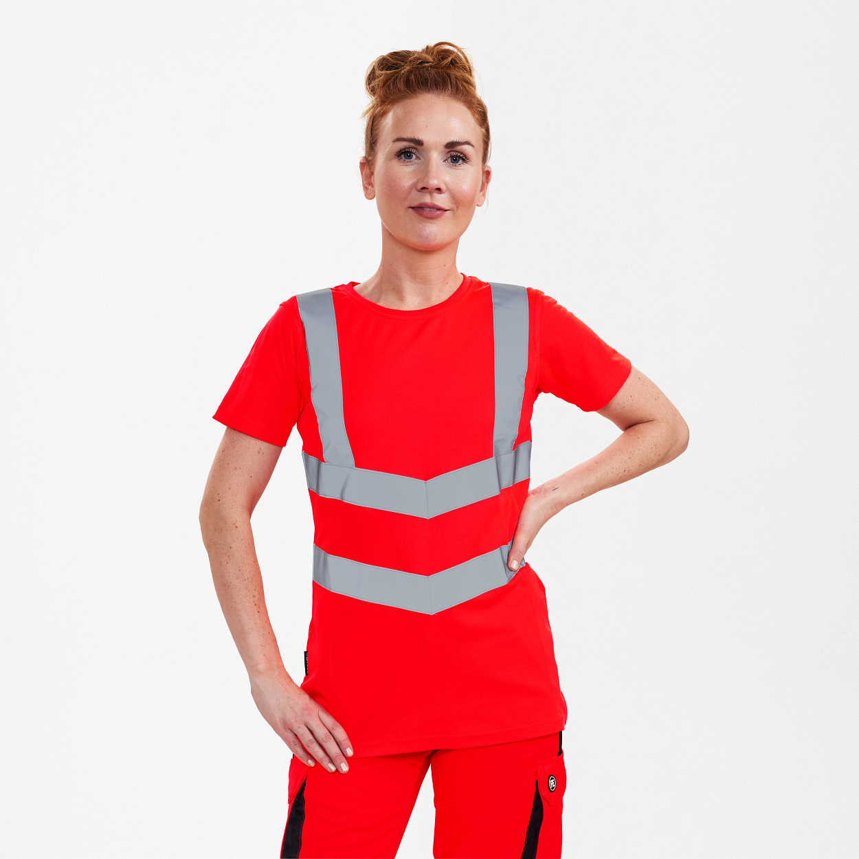 ENGEL Safety Damen T-Shirt in Rot, Größe XS