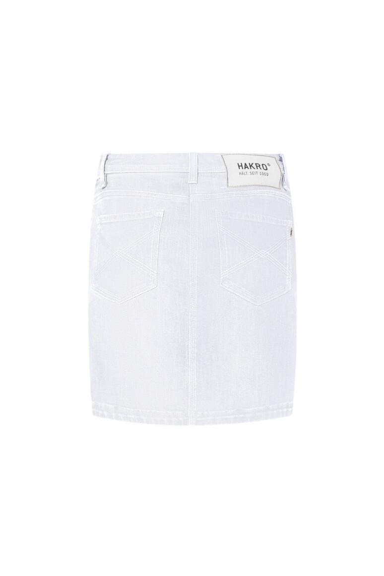 HAKRO 732 DAMEN 5-POCKET-JEANSSKORT X-STRETCH ECO in Weiß, Größe 3XL