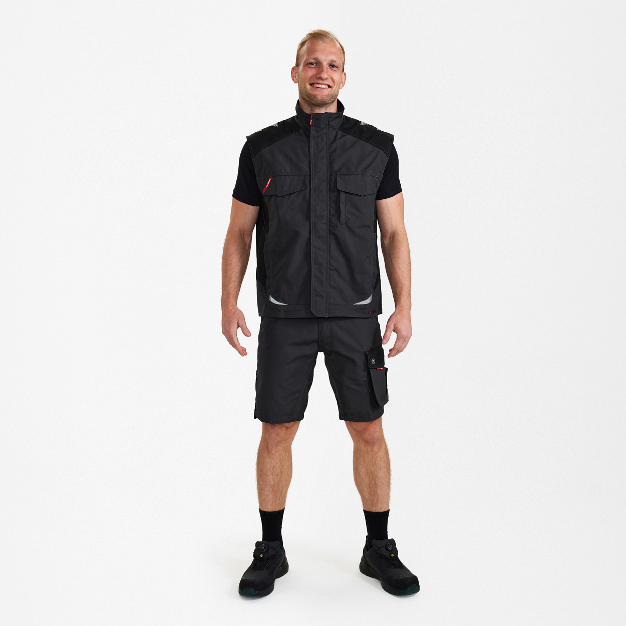 ENGEL Galaxy Serviceweste in Anthrazitgrau/Schwarz, Größe XS