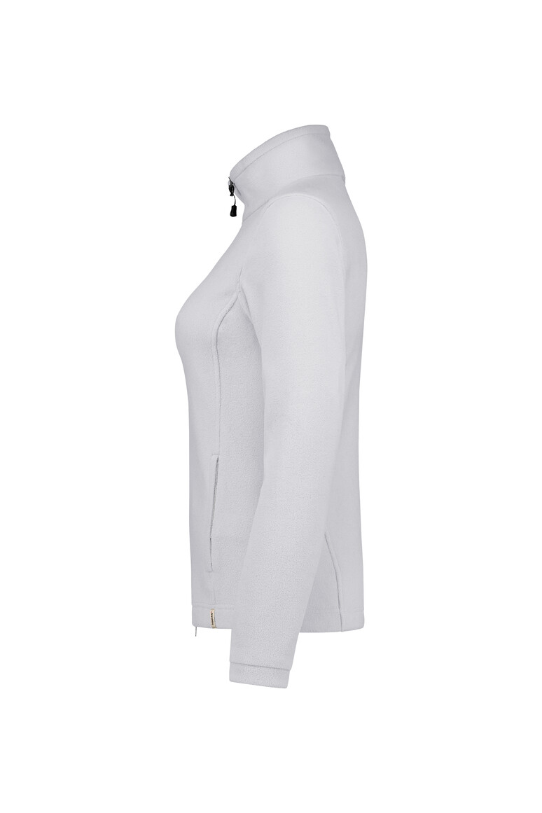 HAKRO 246 Damen Fleecejacke ECO GRS in Weiß, Größe 6XL