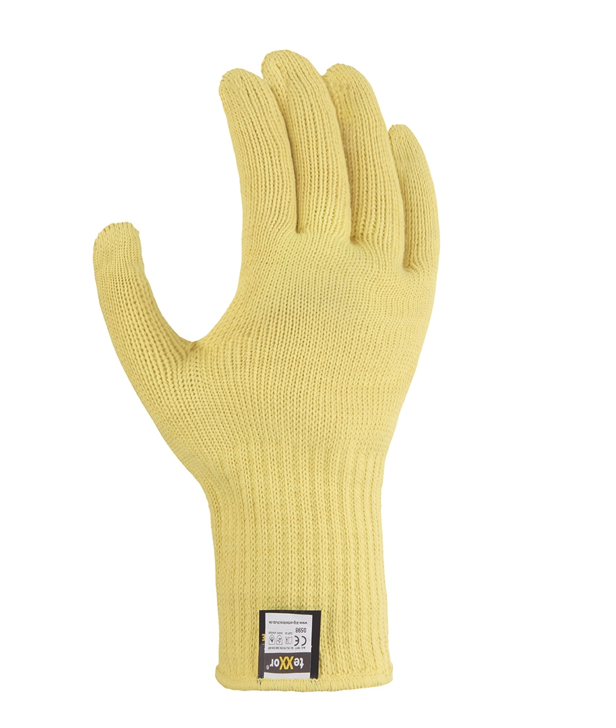 teXXor® Hitzeschutz-Handschuhe ARAMID in Gelb, Größe 10