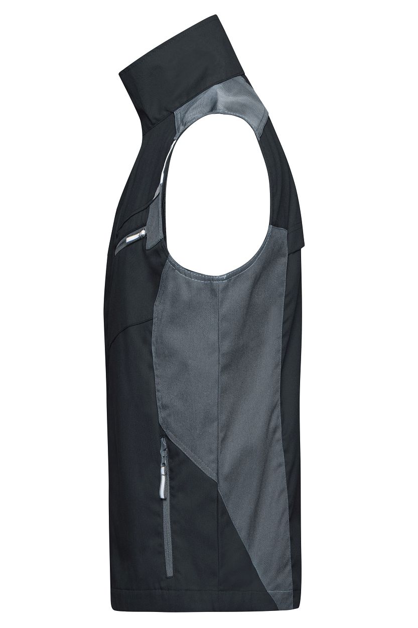 Workwear Vest - STRONG - "JN822" in Black/Carbon, Größe 6XL - Daiber