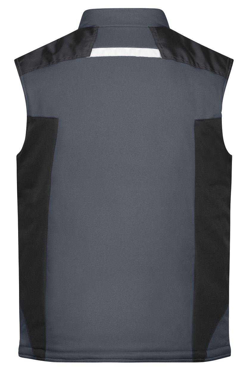 Craftsmen Softshell Vest - STRONG - "JN825" in Carbon/Black, Größe 6XL - Daiber