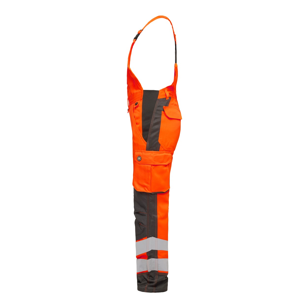 ENGEL Safety Light Damen Latzhose in Orange/Anthrazit Grau, Größe 48