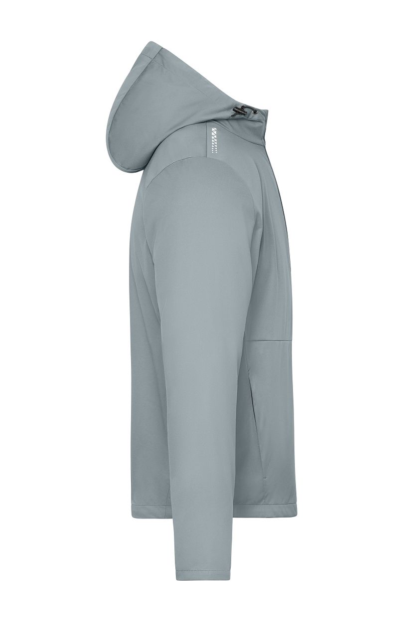 Men's Sports Softshell Jacket GRS "JN1394" in Space-Grey, Größe 3XL - Daiber