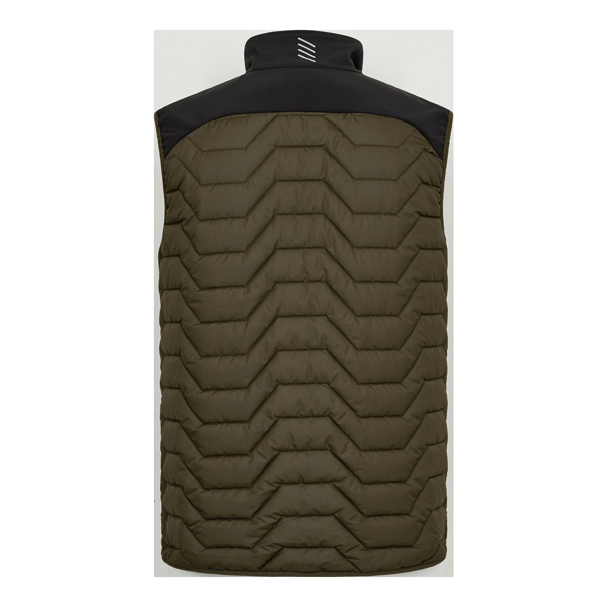 ENGEL Entire Steppweste in Forest Green/Schwarz, Größe XS