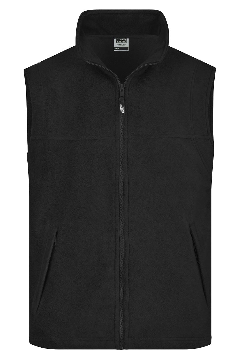 Fleece Vest "JN045" in Black, Größe 4XL - Daiber
