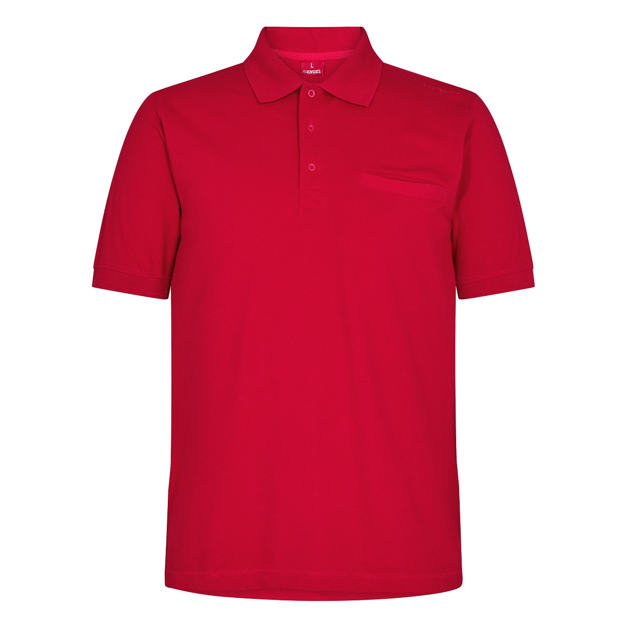 ENGEL Extend Poloshirt mit Brusttasche in Tomato Red, Größe XS