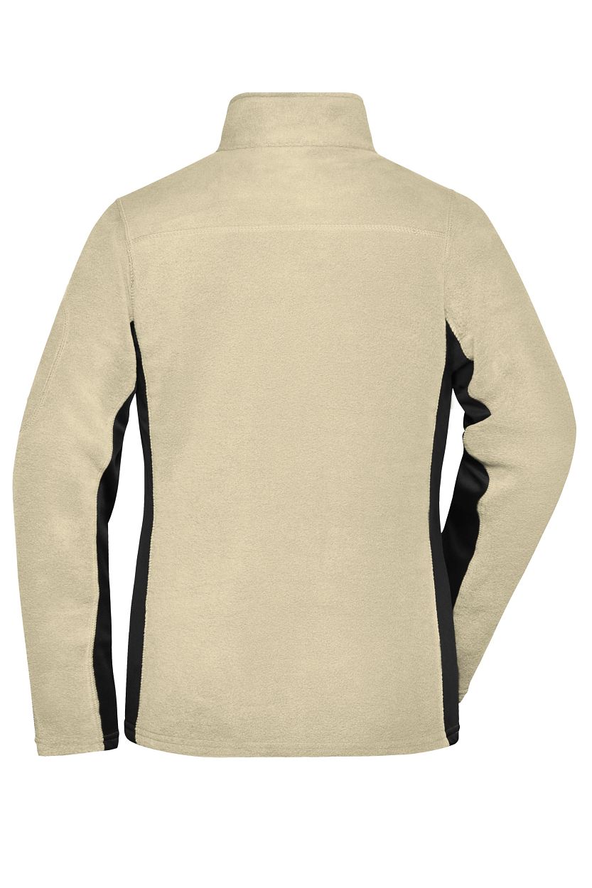 Ladies' Workwear Fleece Jacket - STRONG - "JN841" in Stone/Black, Größe 4XL - Daiber