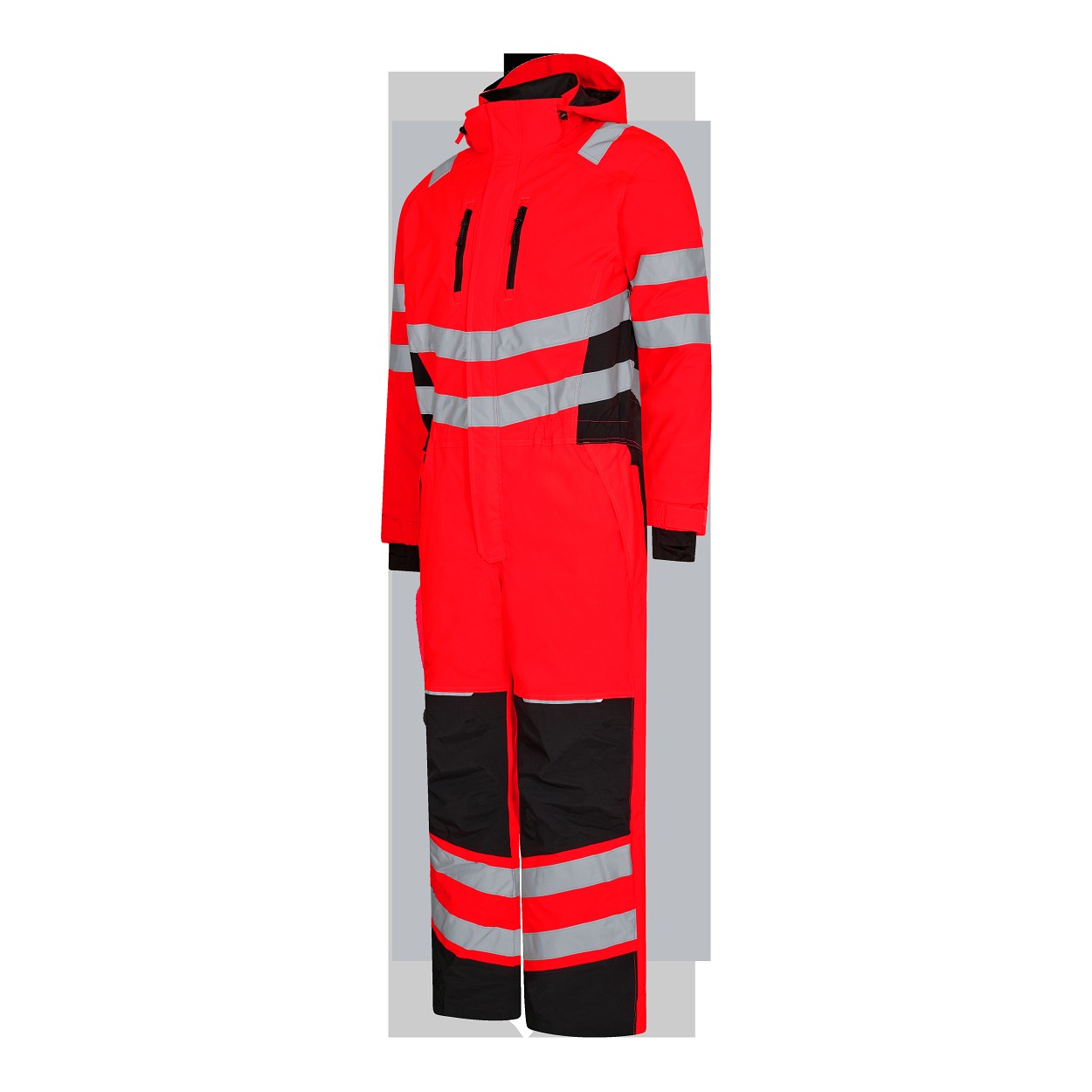 ENGEL Safety Winteroverall in Rot/Schwarz, Größe 2XL