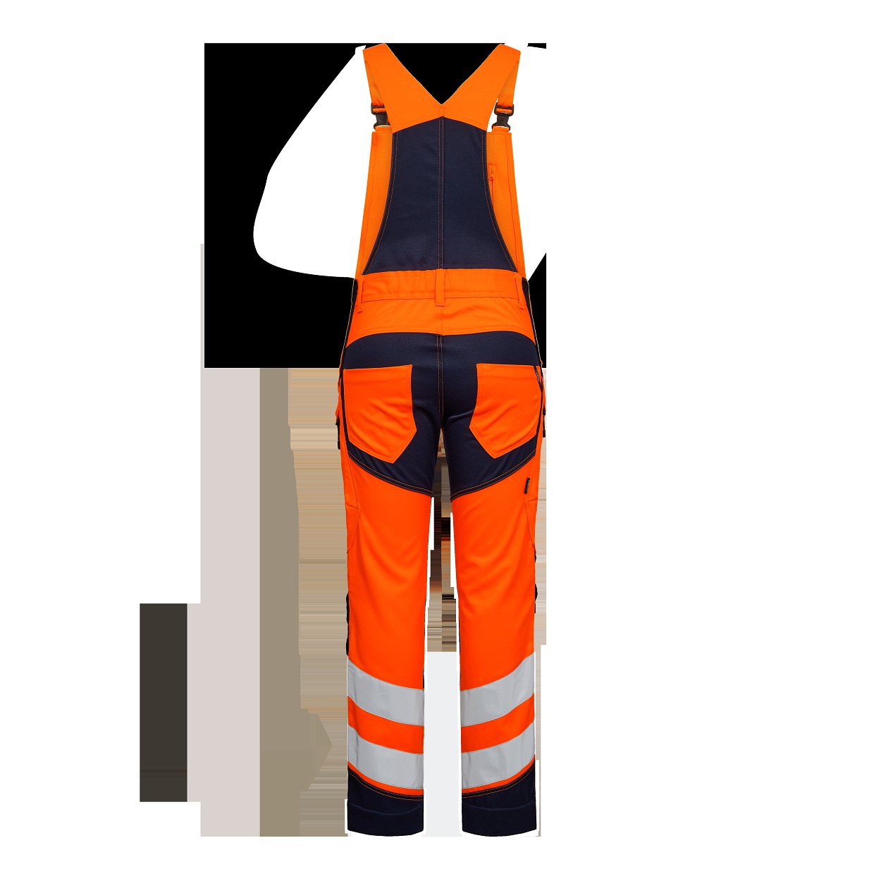 ENGEL Safety Latzhose mit 2-Wege-Stretch in Orange/Blue ink, Größe 26