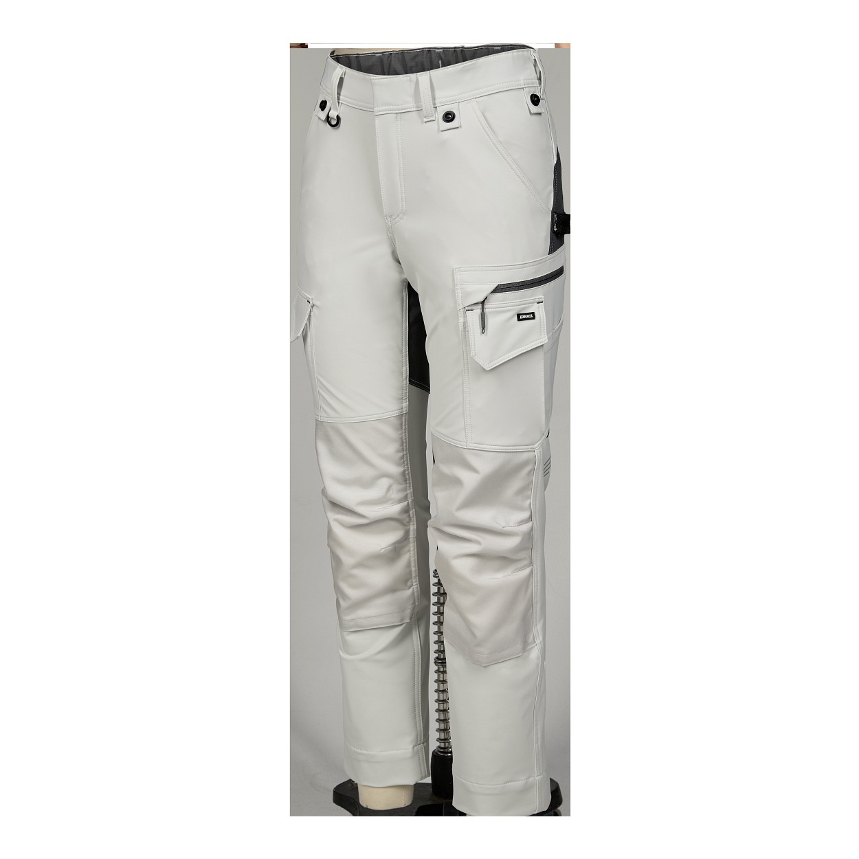 ENGEL Entire Damen Arbeitshose mit 4-Wege-Stretch in Bone White / Anthracite Grey, Größe 48