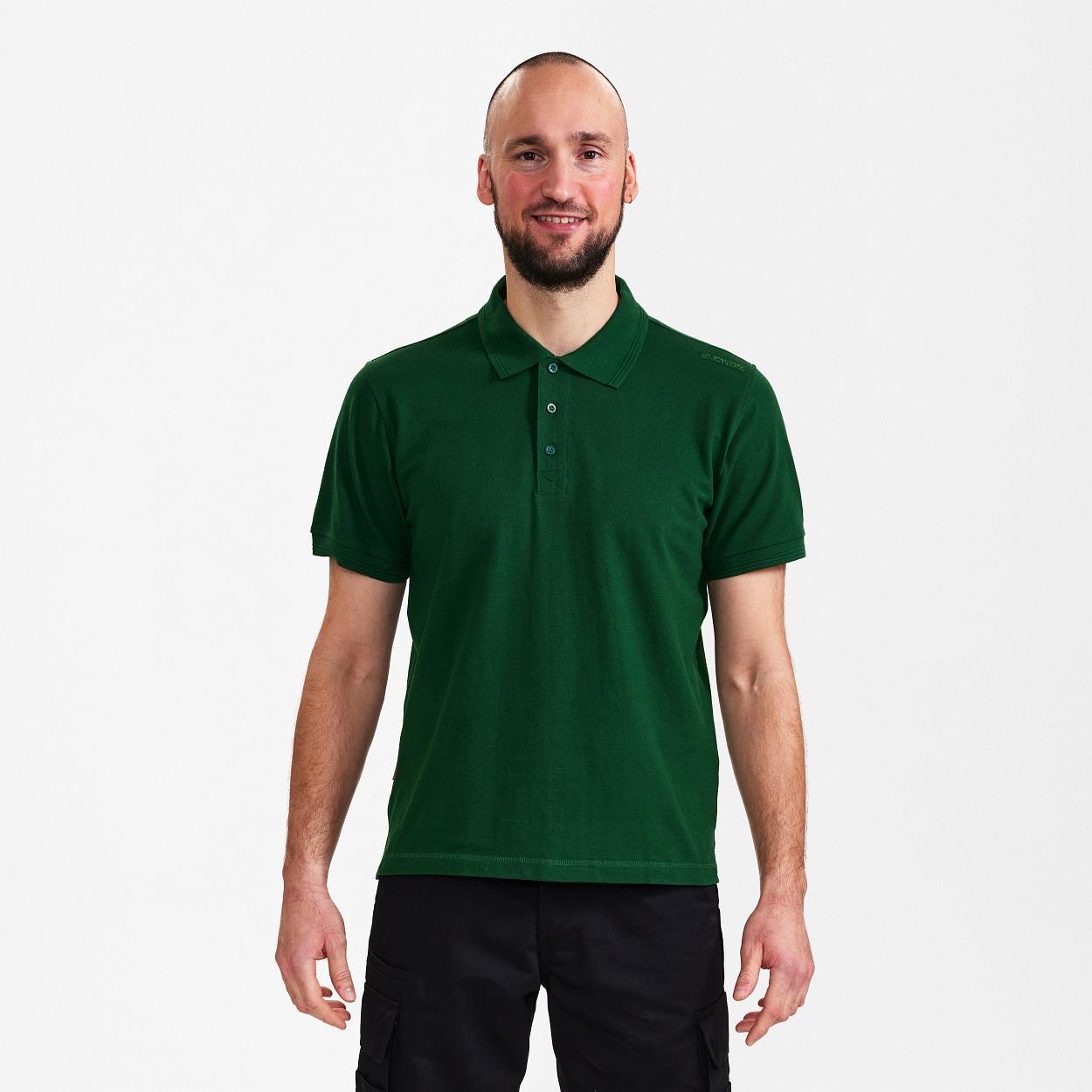 ENGEL Extend Poloshirt in Grün, Größe 2XL