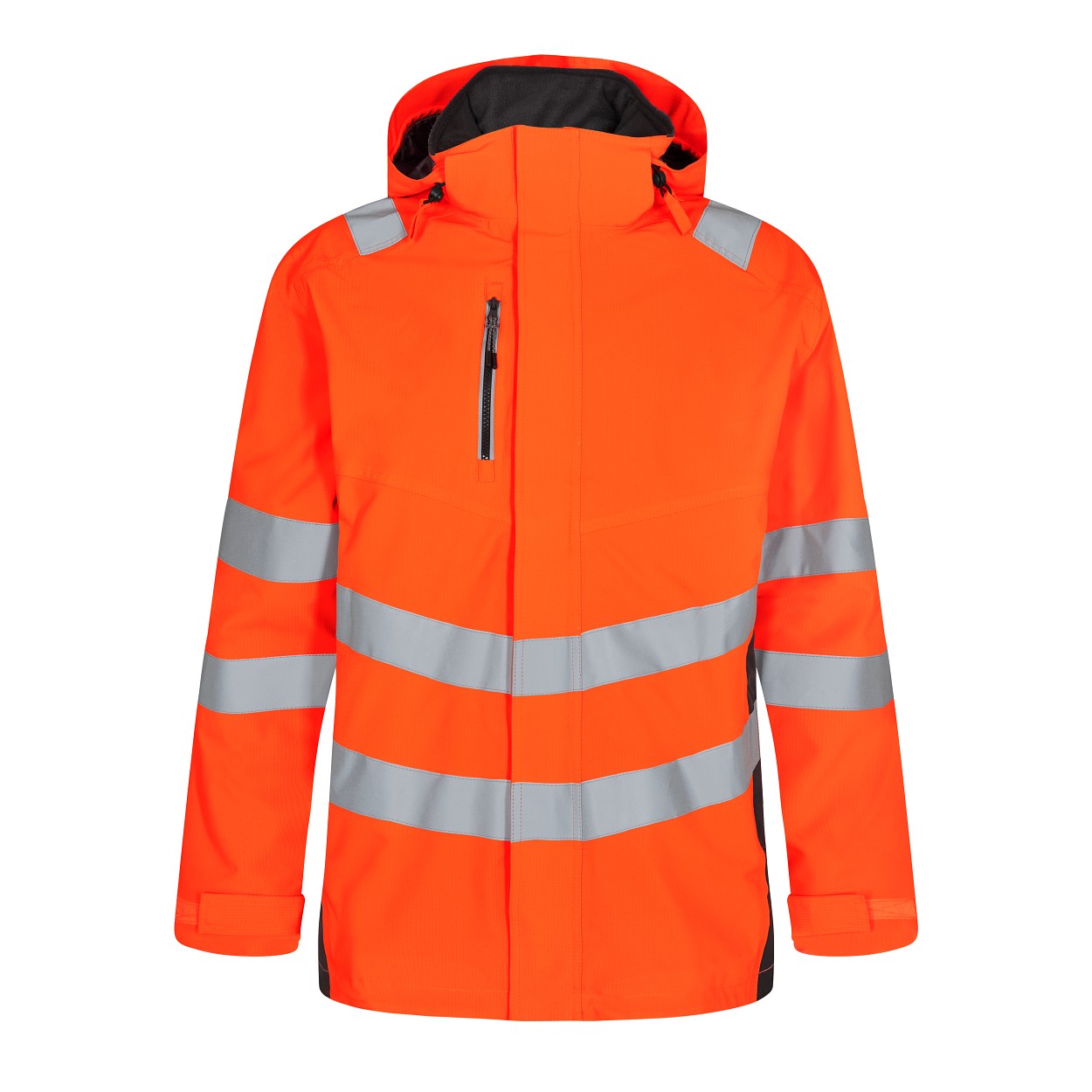 ENGEL Safety Shellparka in Orange/Anthrazit Grau, Größe XS