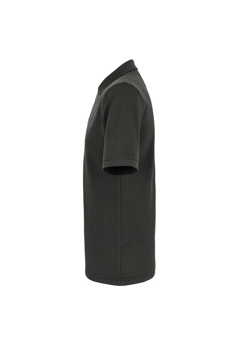 HAKRO 503 Label Free Poloshirt Heavy MIKRALINAR® ECO in karbongrau, Größe 6XL