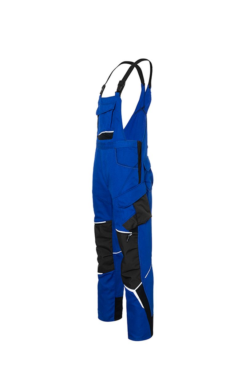 KÜBLER BODYFORCE Latzhose in Schwarz / Anthrazit, Größe 31