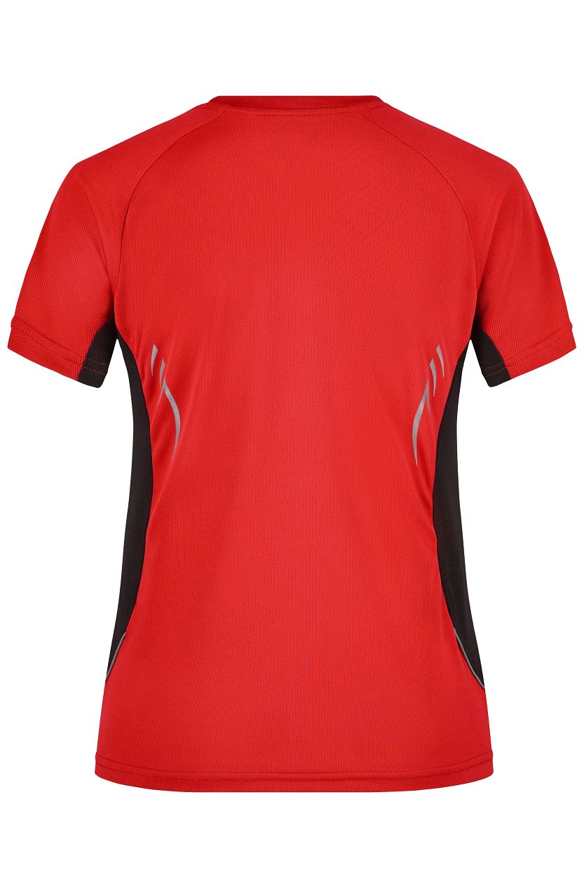 Ladies' Running-T "JN390" in Red/Black, Größe 2XL - Daiber