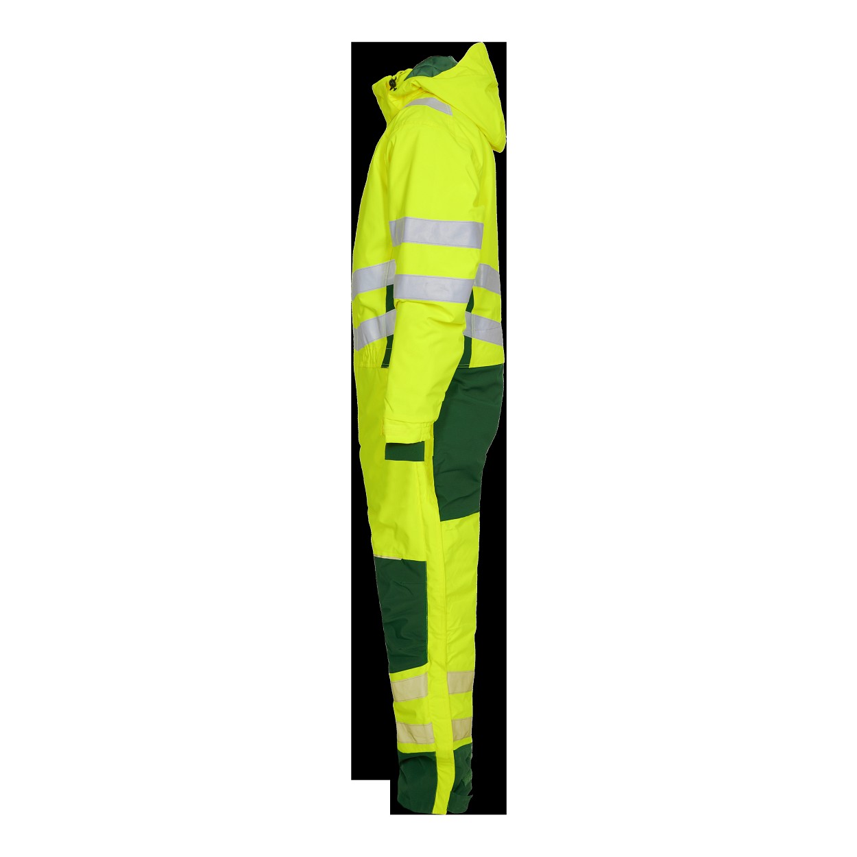 ENGEL Safety Winteroverall in Gelb/Grün, Größe 2XL
