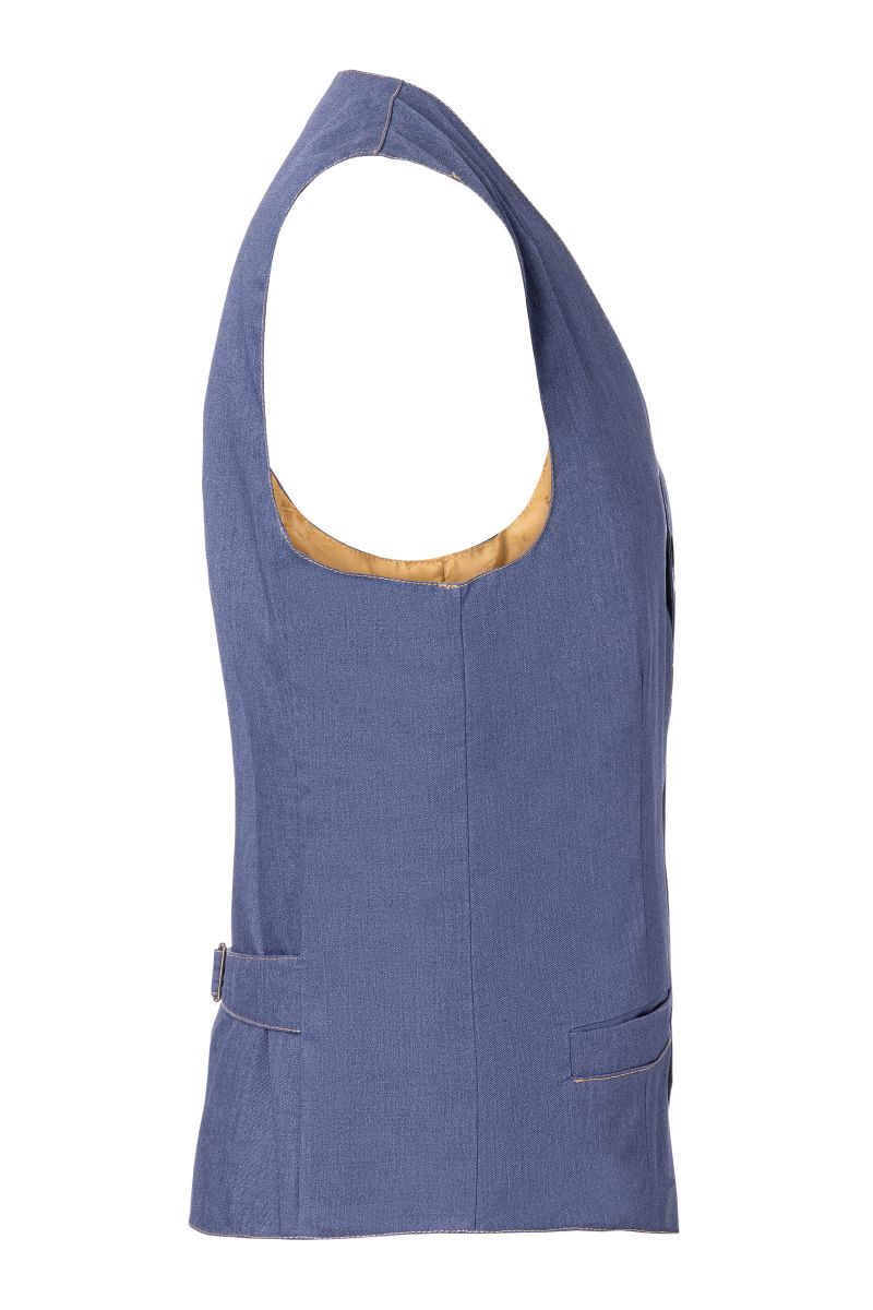Herrenweste Jeans-Style Größe 64 in Vintage blue von Karlowsky