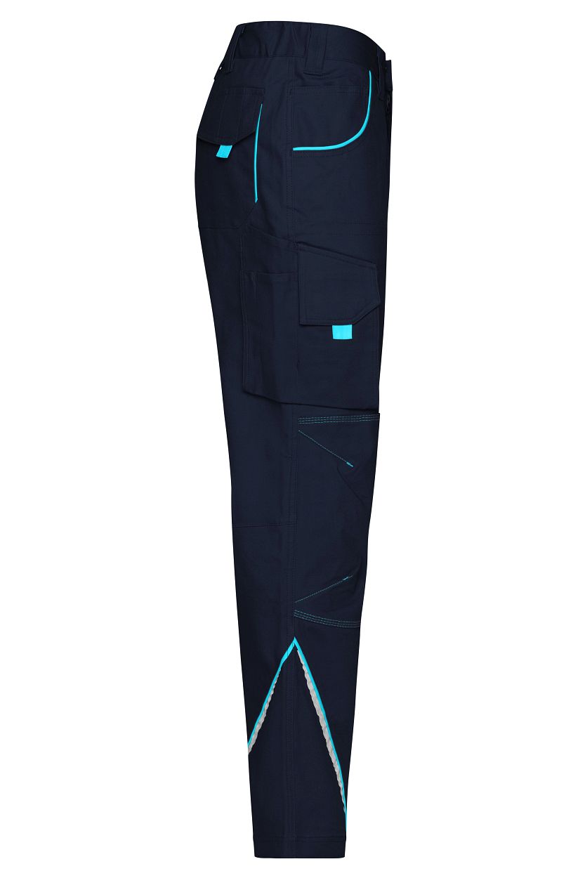 Workwear Pants - COLOR - "JN847" in Navy/Turquoise, Größe 62 - Daiber