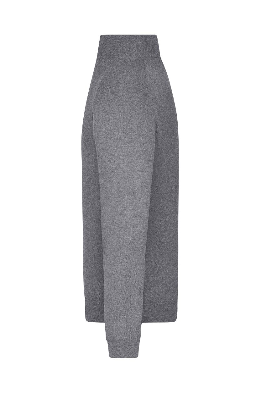 Men's Half-Zip Troyer "JN1324" in Grey-Heather, Größe 3XL - Daiber