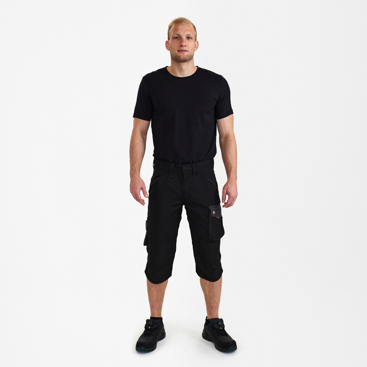 ENGEL Galaxy 3/4-Hose in Schwarz/Anthrazit Grau, Größe 54