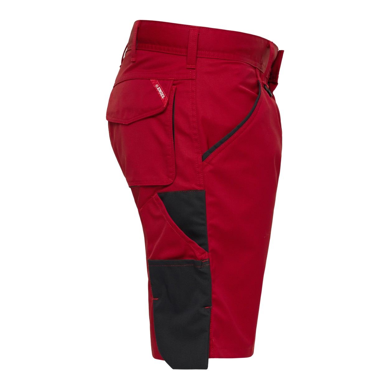 ENGEL Galaxy Light Arbeitsshorts in Tomato Red/Anthrazit Grau, Größe 54