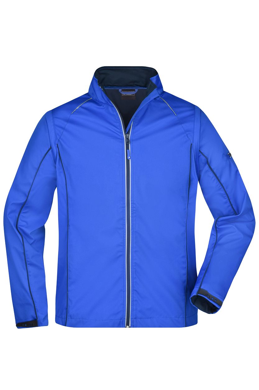 Men's Zip-Off Softshell Jacket "JN1122" in Nautic-Blue/Navy, Größe 3XL - Daiber