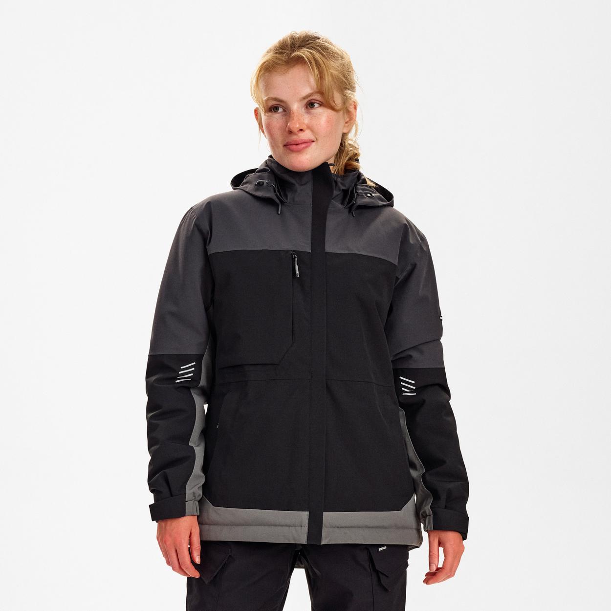 ENGEL Entire Damen Winterjacke in Schwarz/Anthrazit Grau, Größe XS