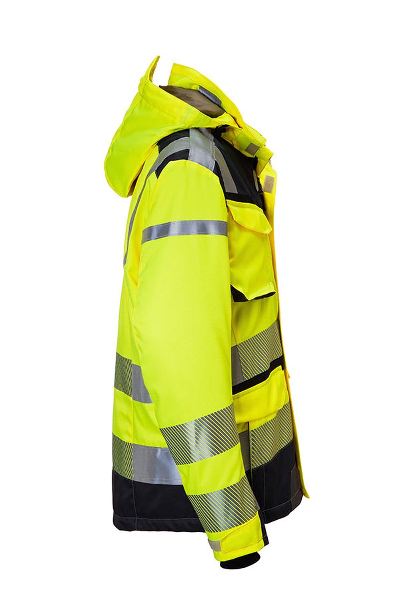 KÜBLER REFLECTIQ Wetterjacke SYMPATEX® PSA 2 KÜBLER REFLECTIQ Wetterjacke SYMPATEX® PSA 2 in Warnrot / Schwarz, Größe 4XL