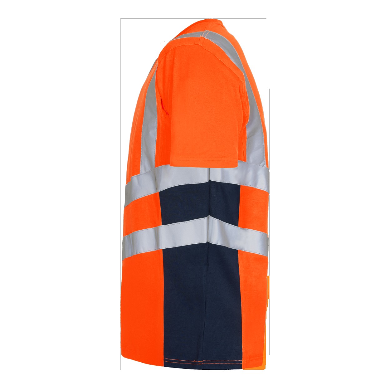 ENGEL Safety T-Shirt in Orange/Blue ink, Größe XS