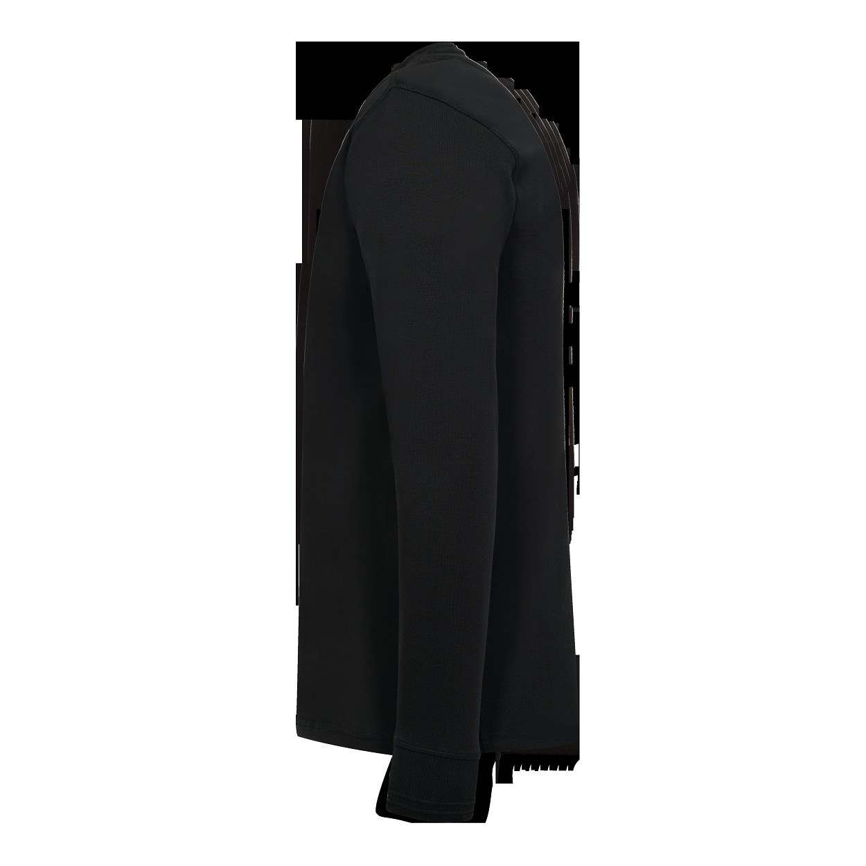 ENGEL Extend Grandad langarm-Shirt in Schwarz, Größe XS