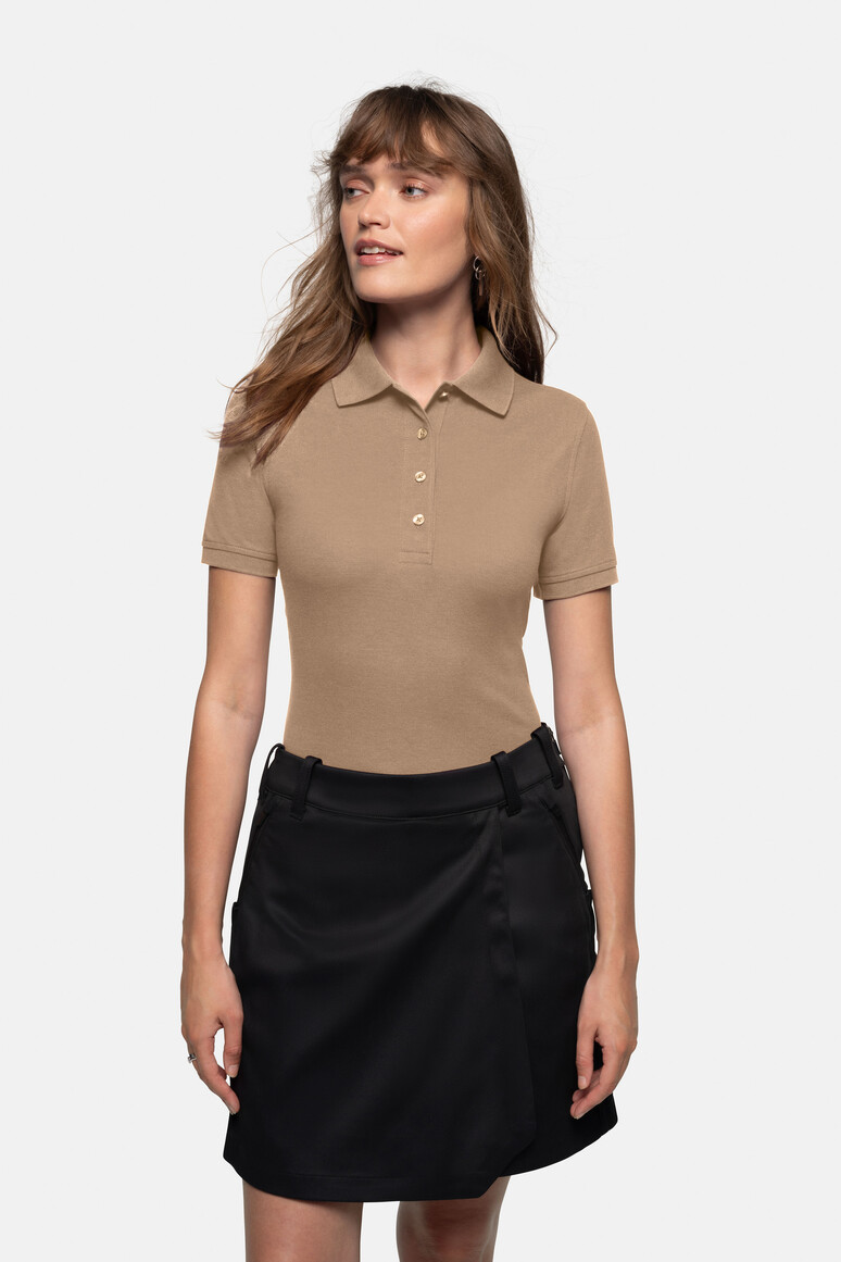 HAKRO 216 Damen Poloshirt MIKRALINAR® in khaki, Größe 6XL