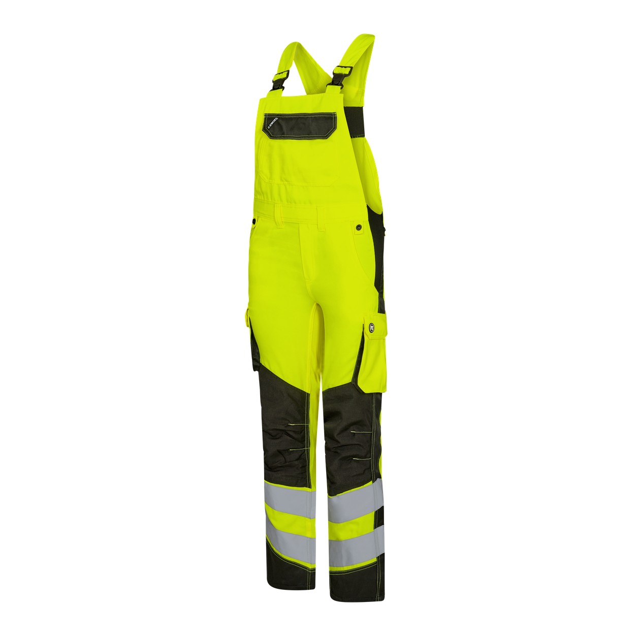 ENGEL Safety Light Damen Latzhose in Gelb/Schwarz, Größe 48