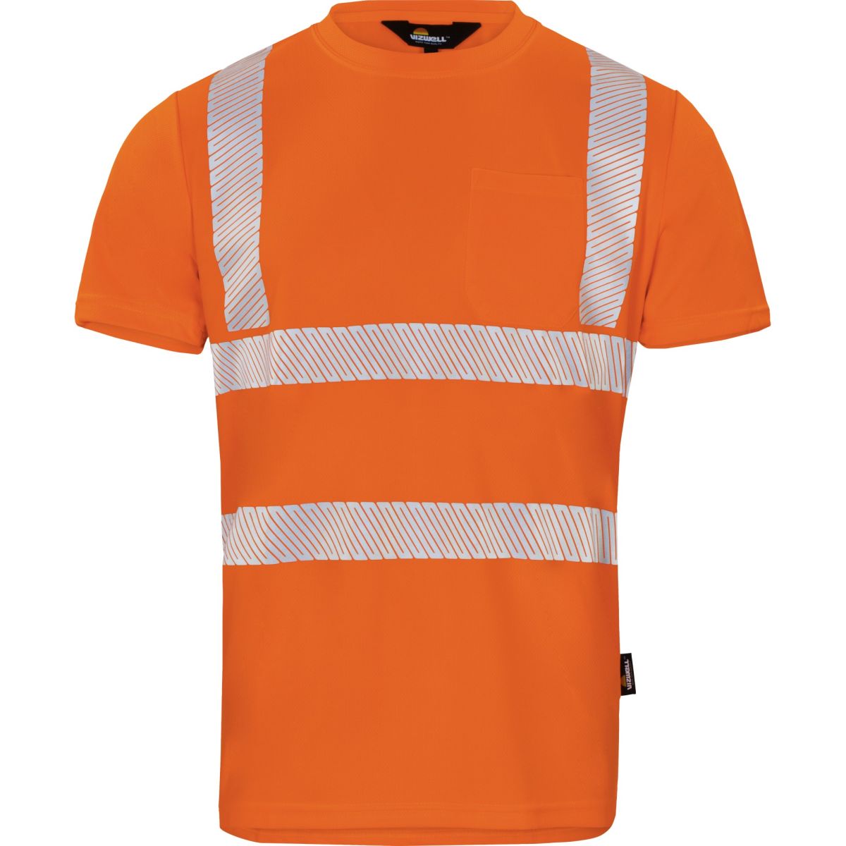 Warnschutz-T-Shirt leuchtorange von Vizwell