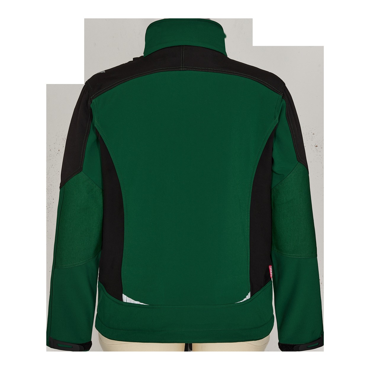 ENGEL Galaxy Softshelljacke in Grün/Schwarz, Größe XS