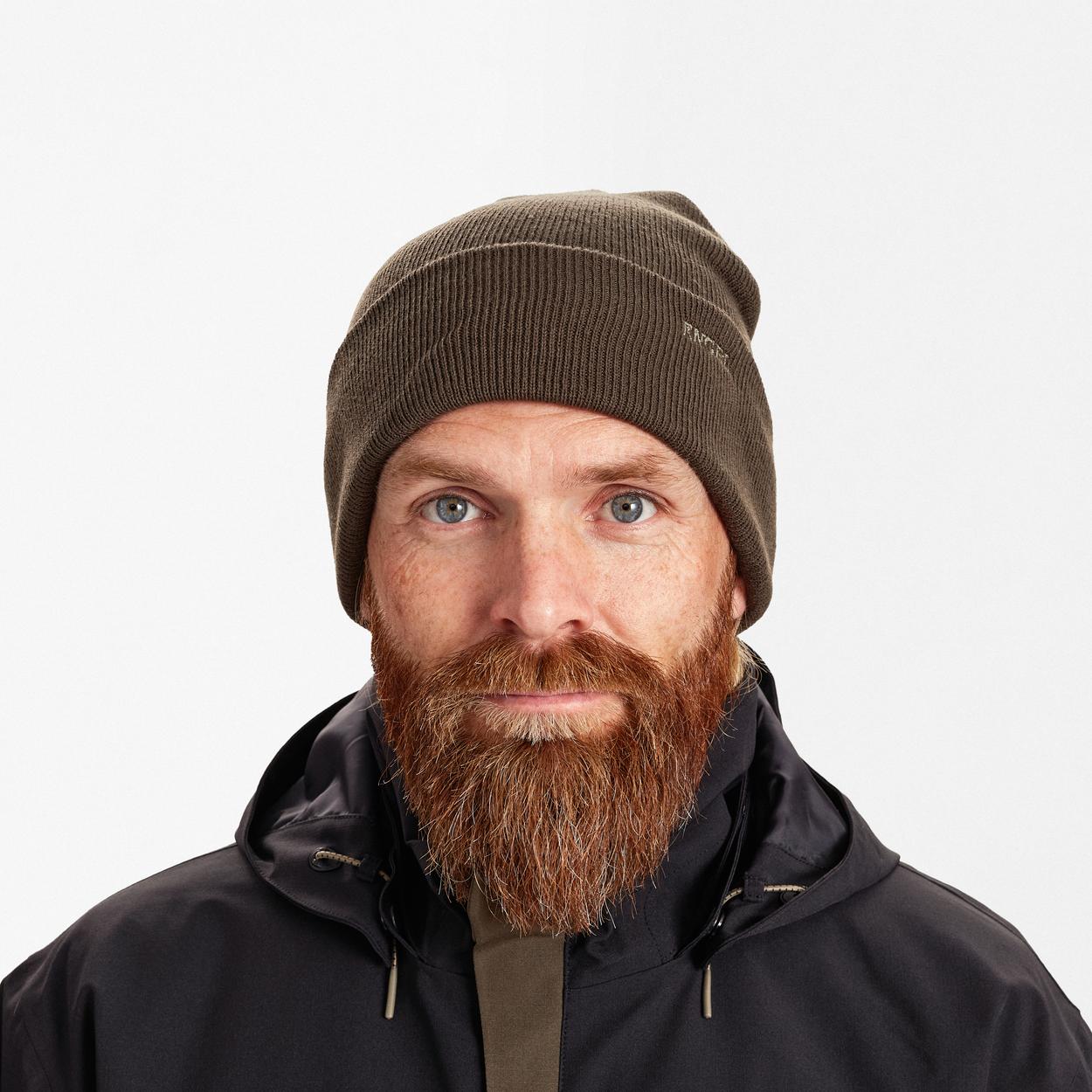 ENGEL Strickmütze in Forest Green, Größe One size