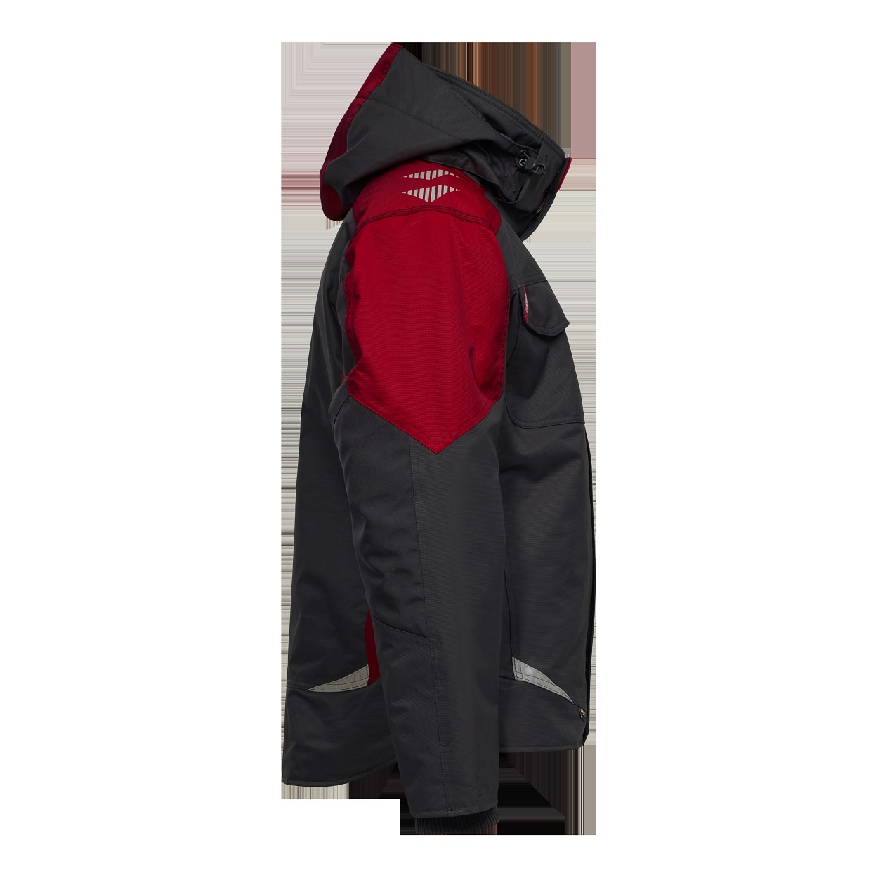 ENGEL Galaxy Winterjacke in Anthrazit Grau/Tomato Red, Größe XS