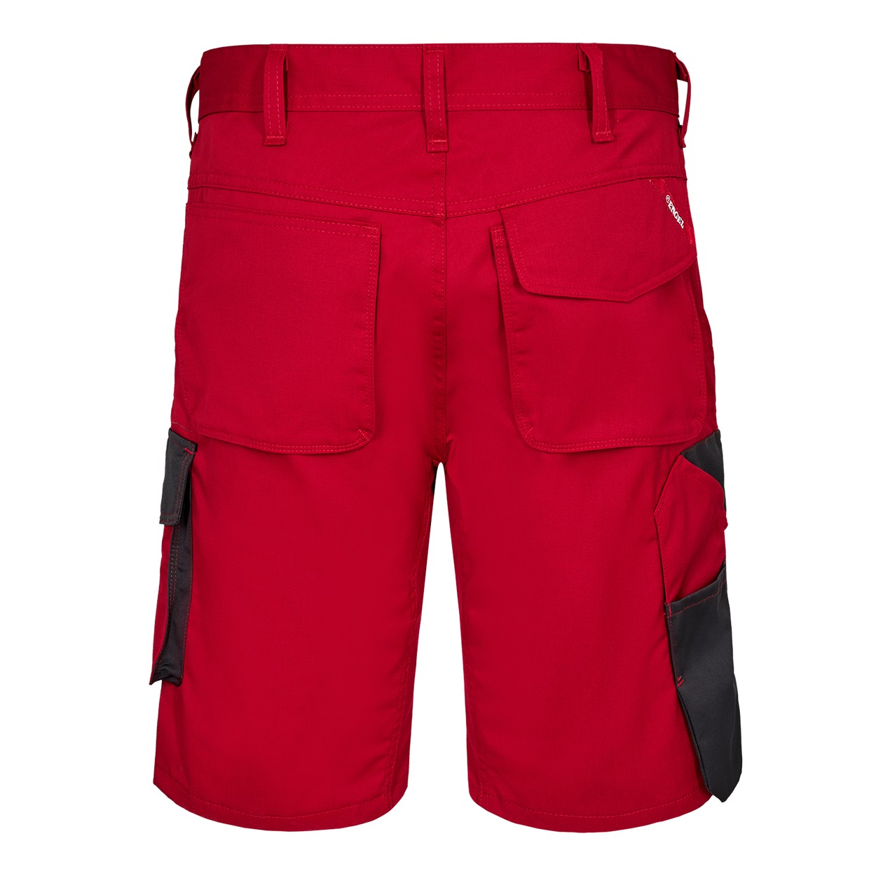 ENGEL Galaxy Light Arbeitsshorts in Tomato Red/Anthrazit Grau, Größe 54