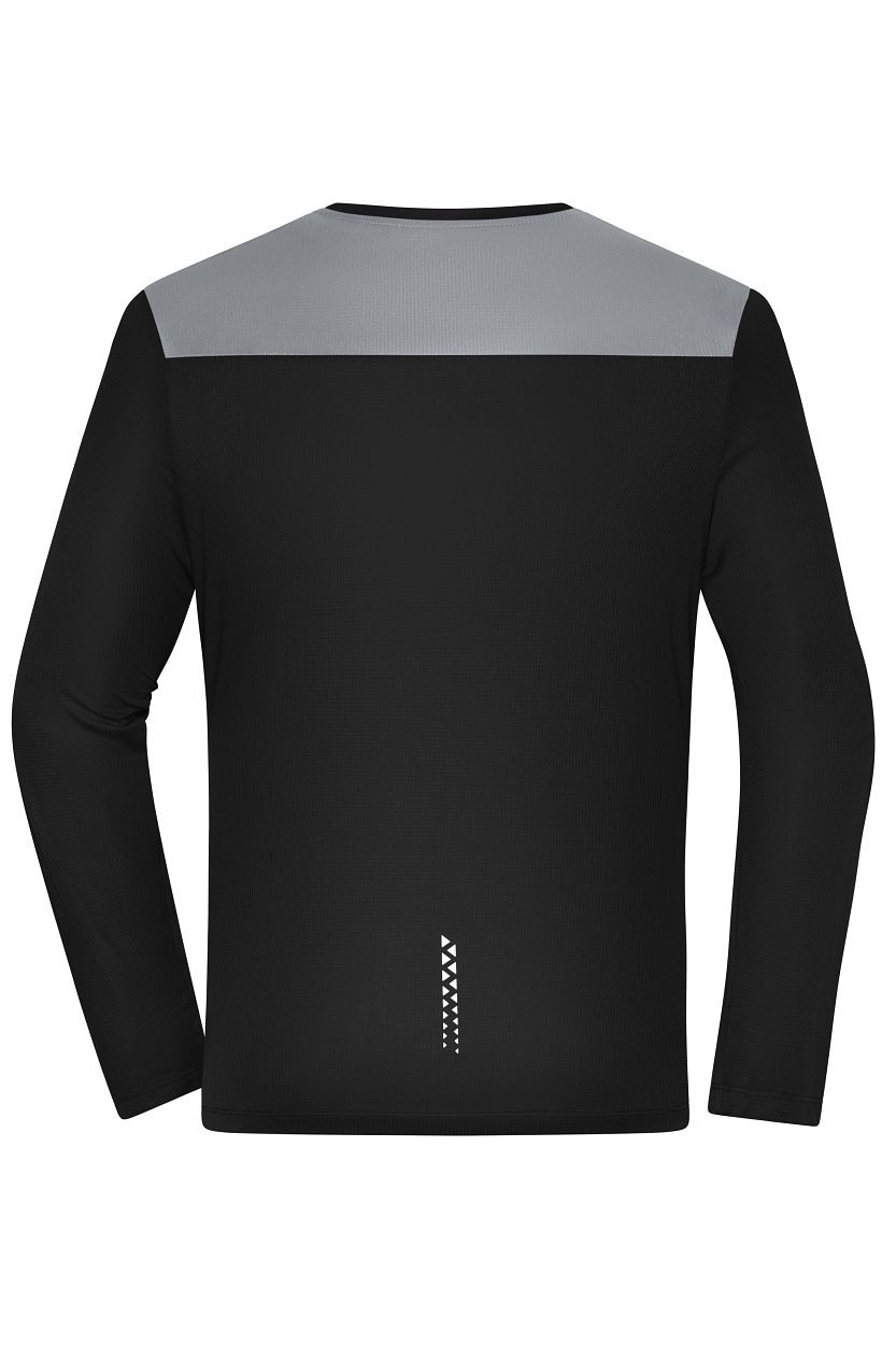Men's Running Shirt Longsleeve GRS "JN1386" in Black, Größe 3XL - Daiber