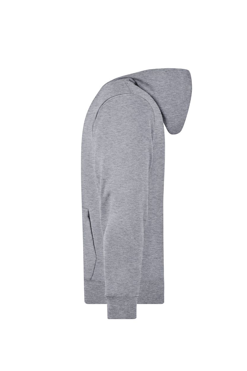 Men's Hooded Jacket "JN042" in Grey-Heather, Größe 3XL - Daiber