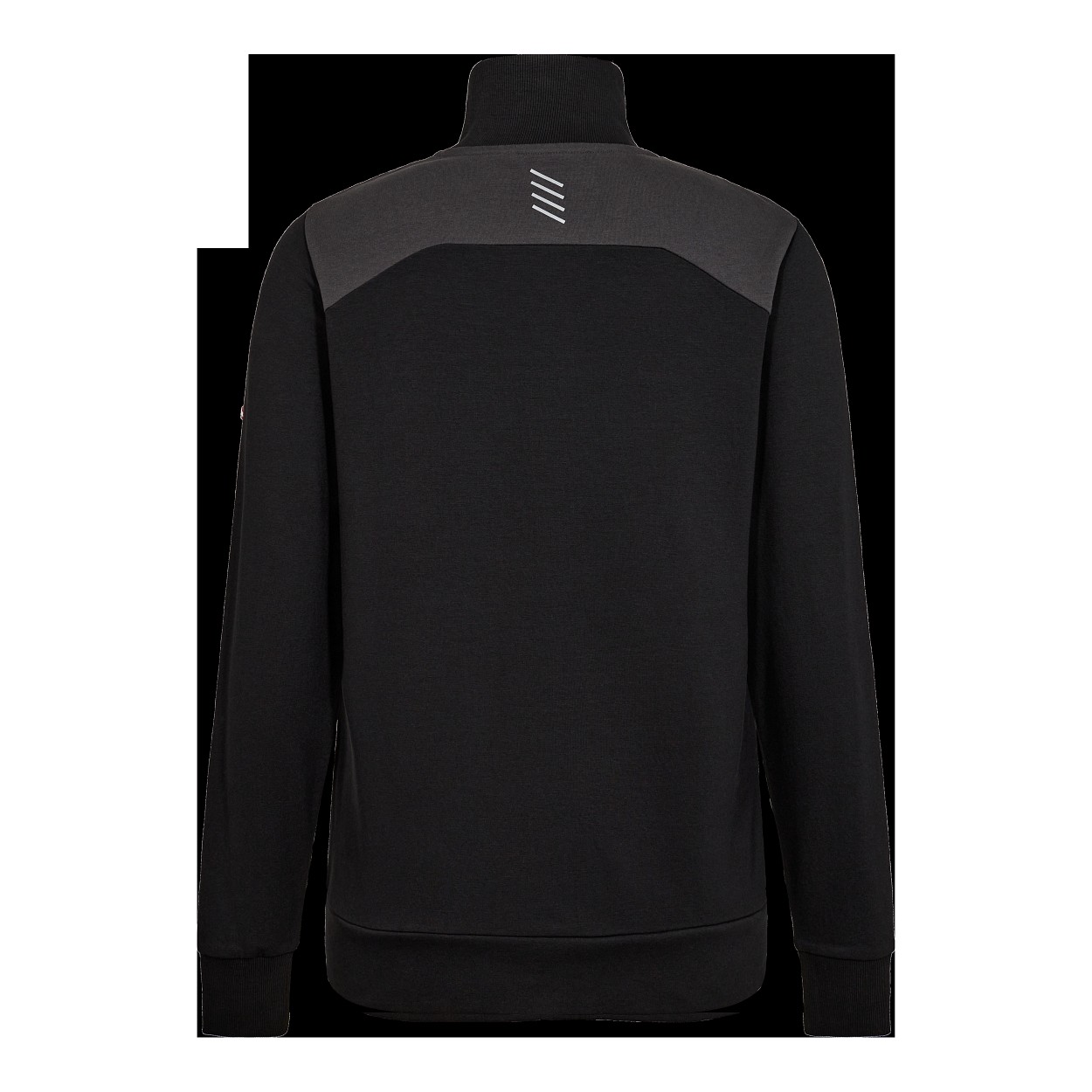 ENGEL Entire Damen Sweatcardigan mit Kragen in Schwarz/Anthrazit Grau, Größe XS