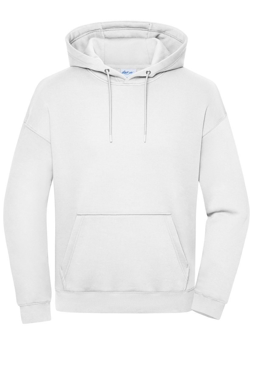 Oversized Sweat Hoody UNISEX OCS Blended & RCS "8052" in White, Größe 3XL - Daiber