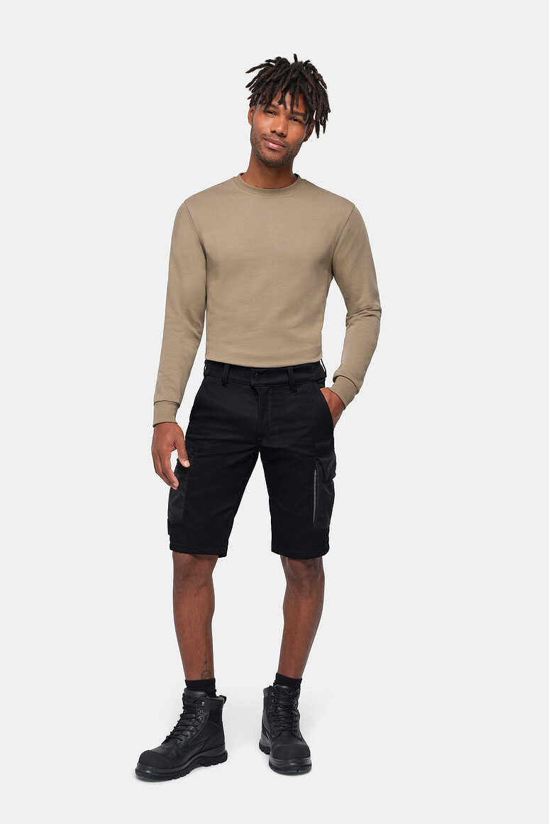 HAKRO 753 Worker-Performanceshorts ECO in schwarz, Größe 6XL