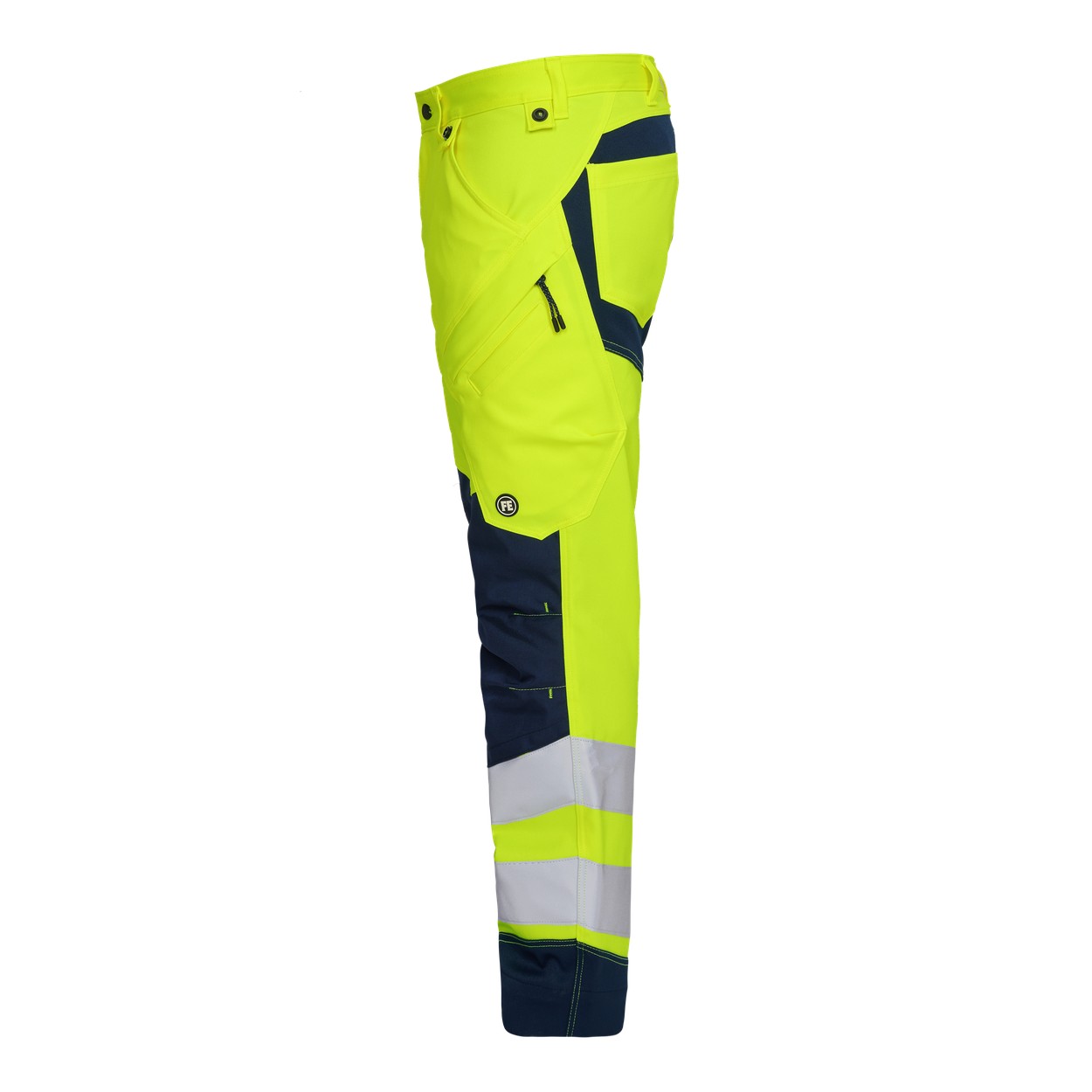 ENGEL Safety Arbeitshose mit 2-Wege-Stretch in Gelb/Blue Ink, Größe 26