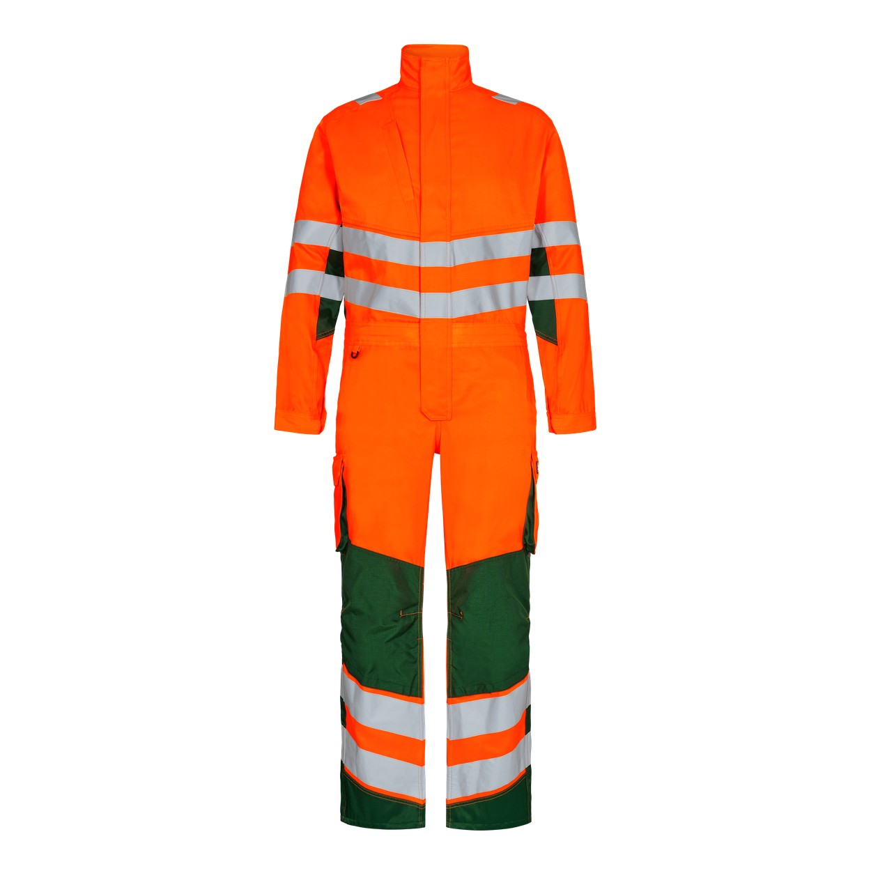 ENGEL Safety Light Overall in Orange/Grün, Größe XS