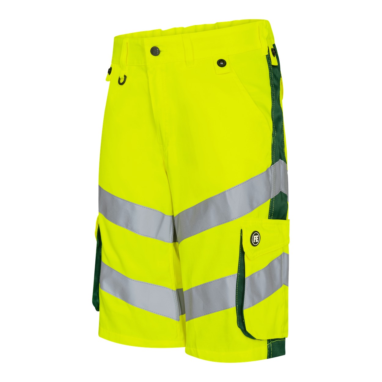 ENGEL Safety Light Arbeitsshorts in Gelb/Grün, Größe 54