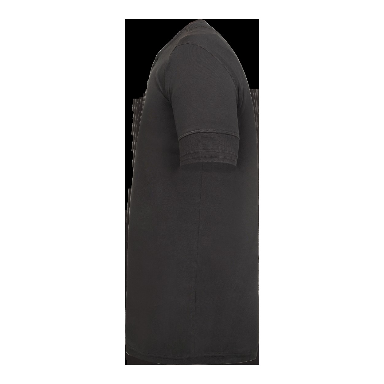 ENGEL Extend Grandad T-Shirt in Anthrazit Grau, Größe XS